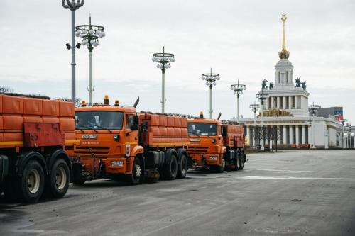07.04.2020 Благоустройство ВДНХ во время  0016